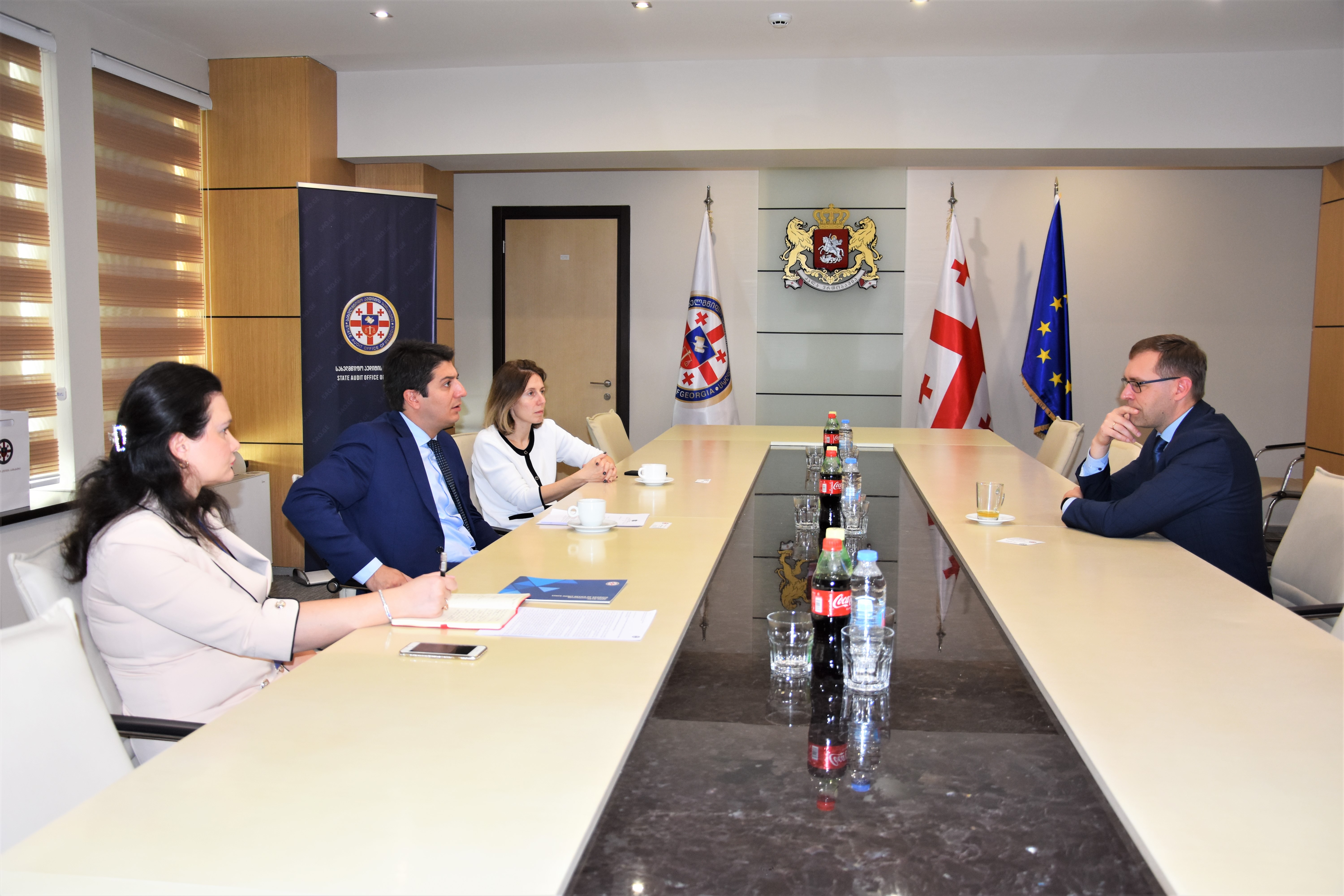 Meeting between the Auditor General of Georgia and the Auditor General of Latvia