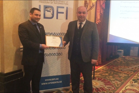 IDFI awarded State Audit Office for ensuring 2015 proactive disclosure of public information