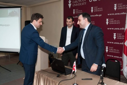 საჯარო აუდიტის ინსტიტუტმა აღმოსავლეთ ევროპის უნივერსიტეტში პრეზენტაცია გამართა