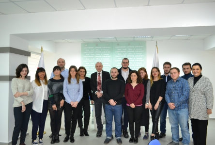 Meeting with Caucasus Economics and Healthcare School students